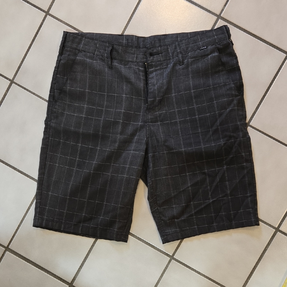 Hurley Gray Flat Front Shorts Versatile Style